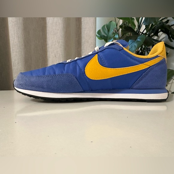 Nike Mens Waffle Trainer 2 DH1349-402 Blue/University Yellow in Size US 10.5 - Picture 8 of 10